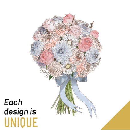 Funeral Sympathy Bouquet with ribbon