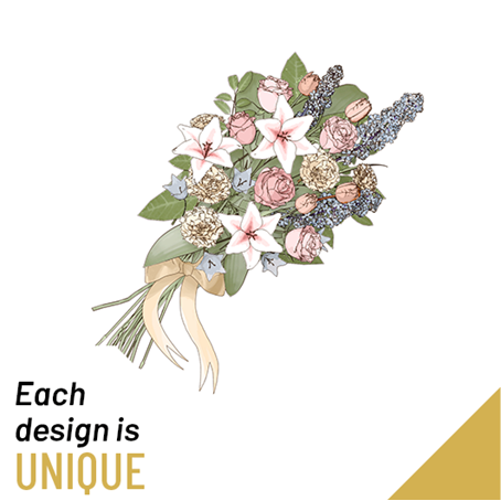 Funeral sheaf with ribbon