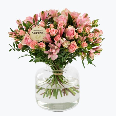 Classic Princess Bouquet w Babybirth tag 242675
