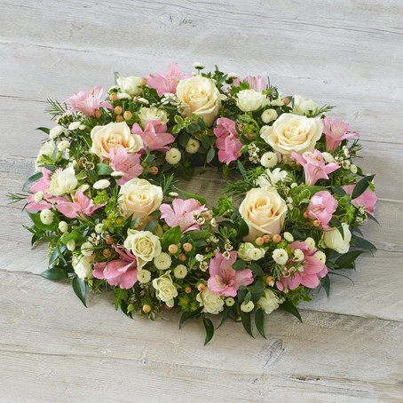 Soft Pastel Wreath.