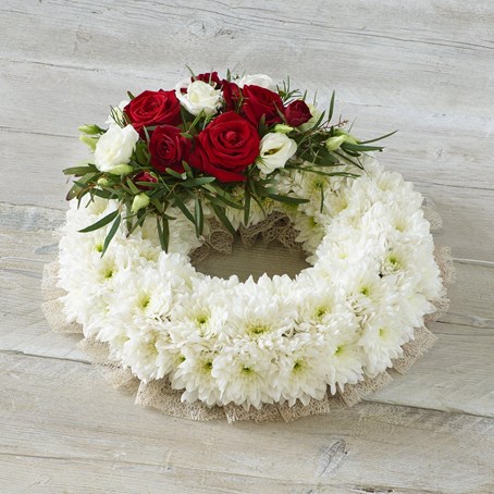 Traditional Red Wreath.