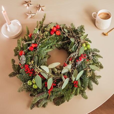 Red Christmas wreath