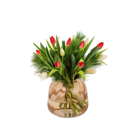 Christmas Tulips with Pine Small 920000