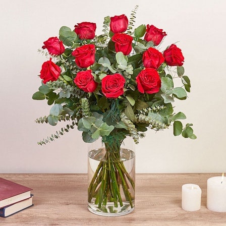 Esclusivo mazzo di 24 rose rosse - Italflora