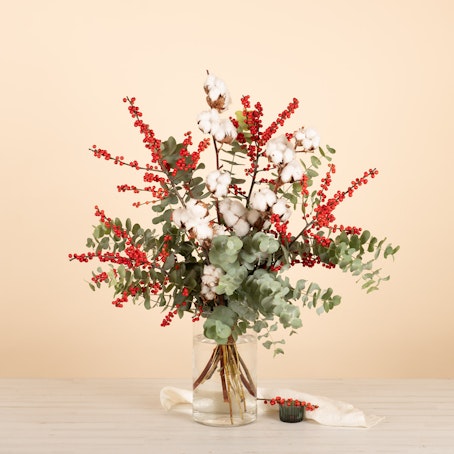 Buquet di Ilex e Cotone