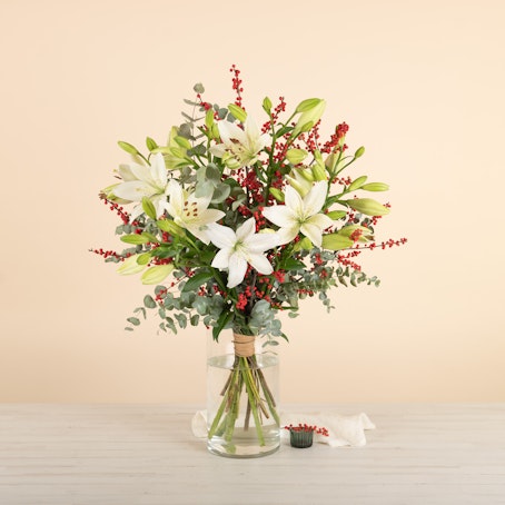 Bouquet di Gigli e Ilex