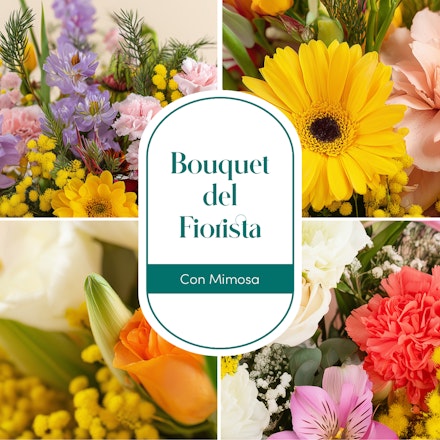 Bouquet del Fiorista con Mimosa