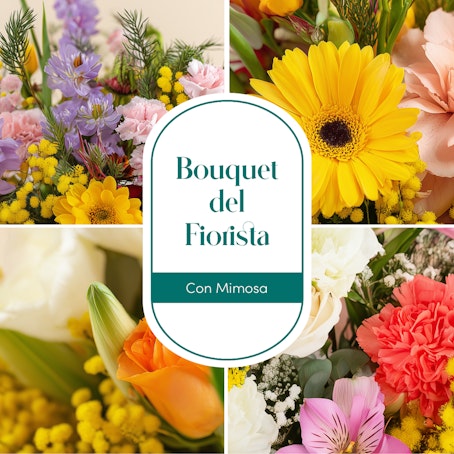 Bouquet del Fiorista con Mimosa