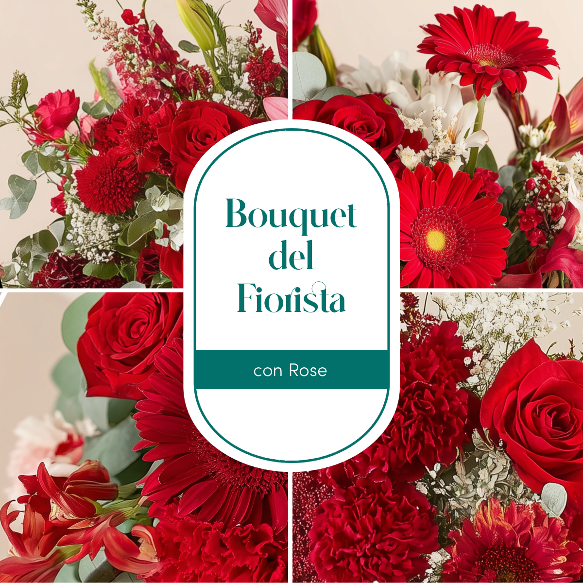 Bouquet del Fiorista con Rose - Speciale San Valentino