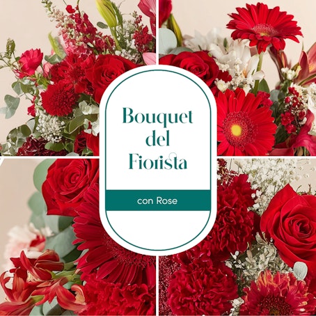 Bouquet del Fiorista con Rose - Speciale San Valentino