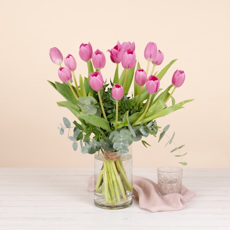 Bouquet di Tulipani Rosa
