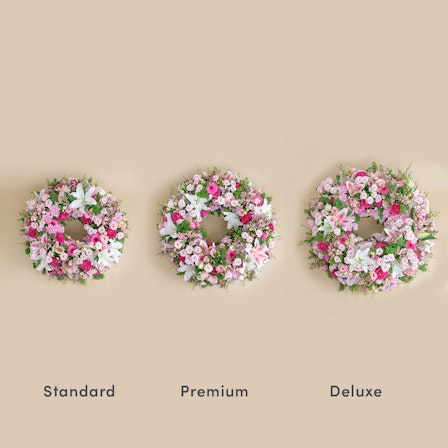 Ghirlanda Floreale E Fascia Da Polso Per Matrimonio – Corona Di Rose Rosa Fai Da Te - 2